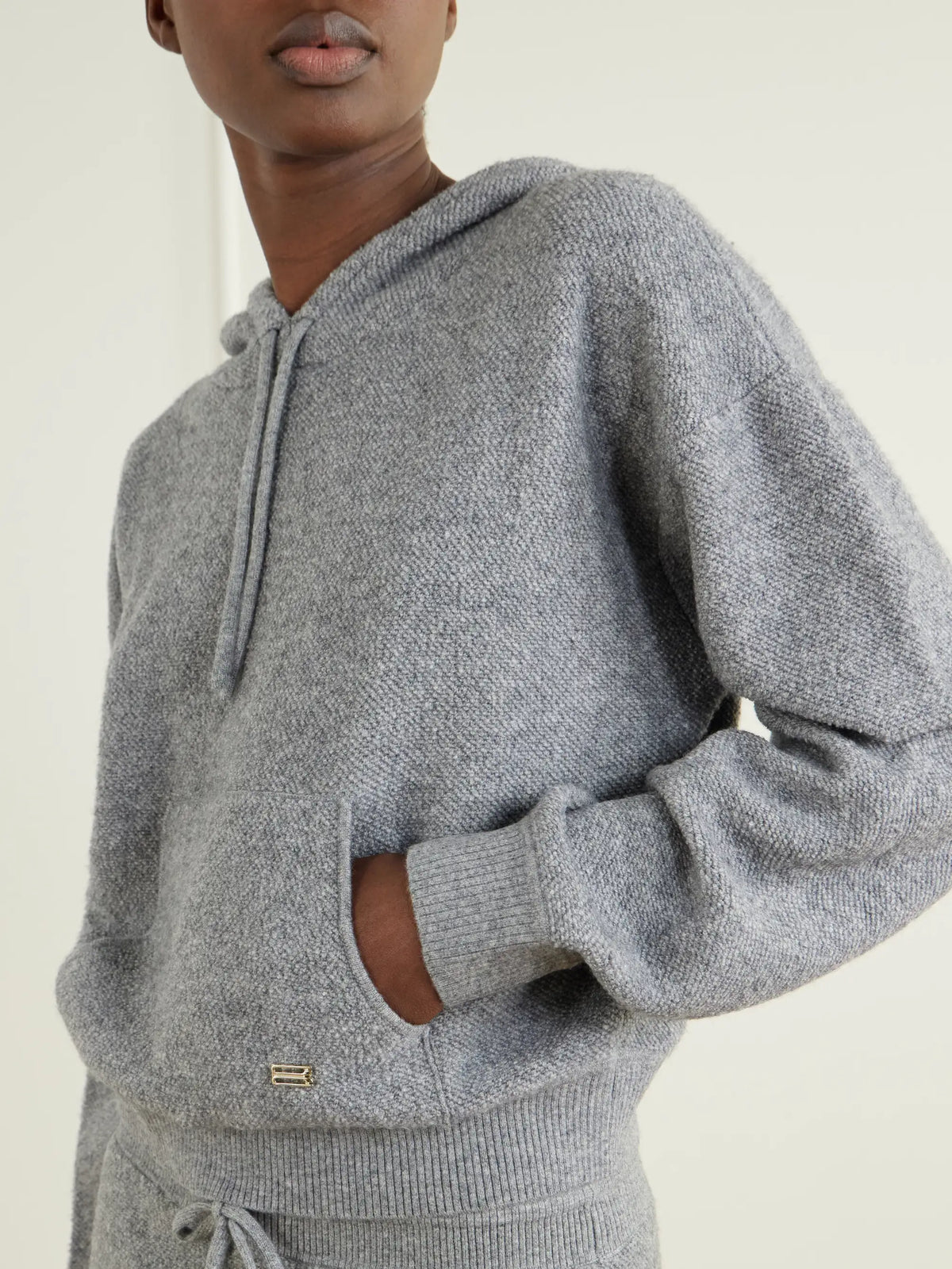 Victoria Beckham Lana Stretch Wool And Cashmere-blend Hoodie
