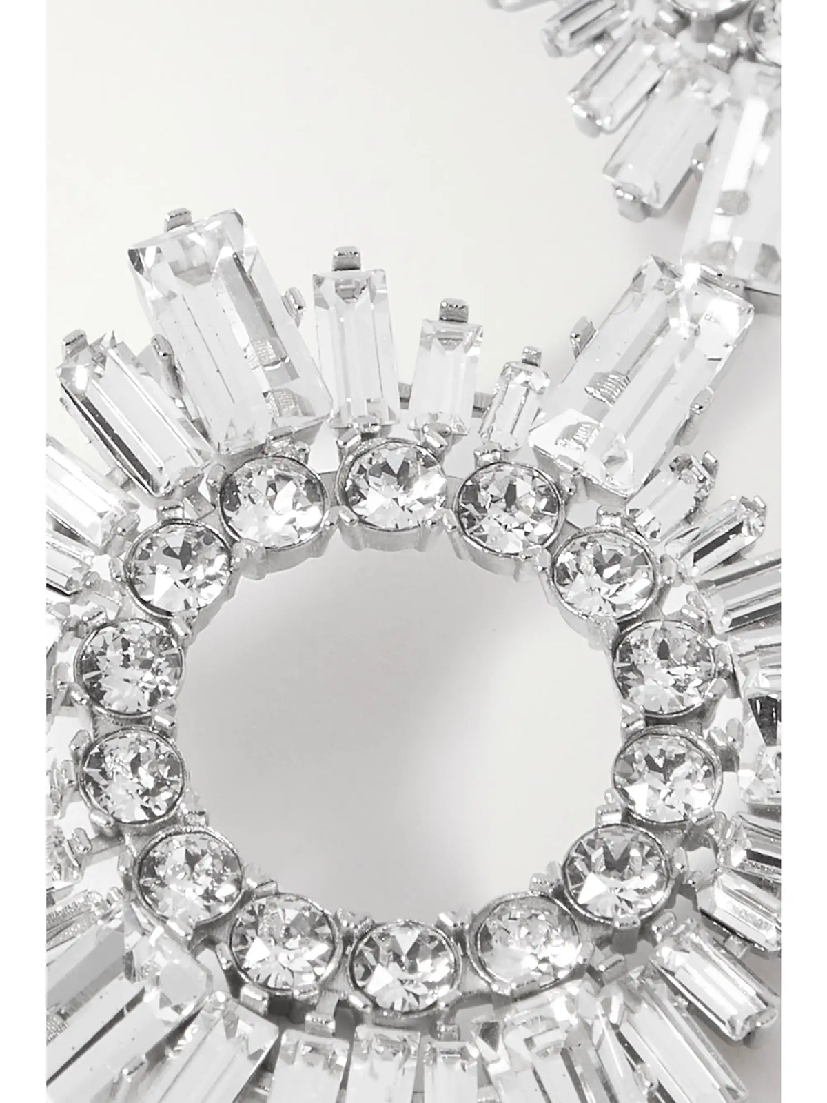 Begum Mini Silver-tone And Crystal Earrings
