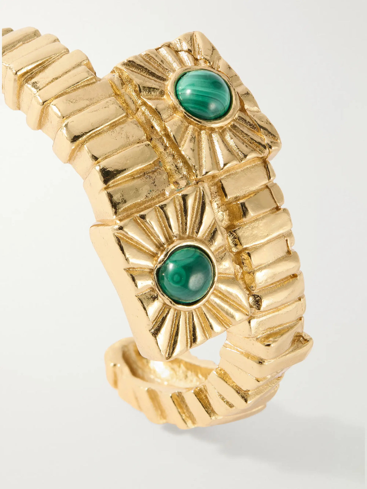Paola Sighinolfi Kabala Gold-plated Malachite Bracelet