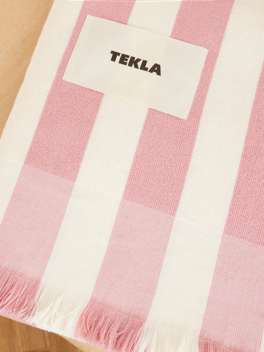 Palma Striped Organic Cotton-terry Beach Towel