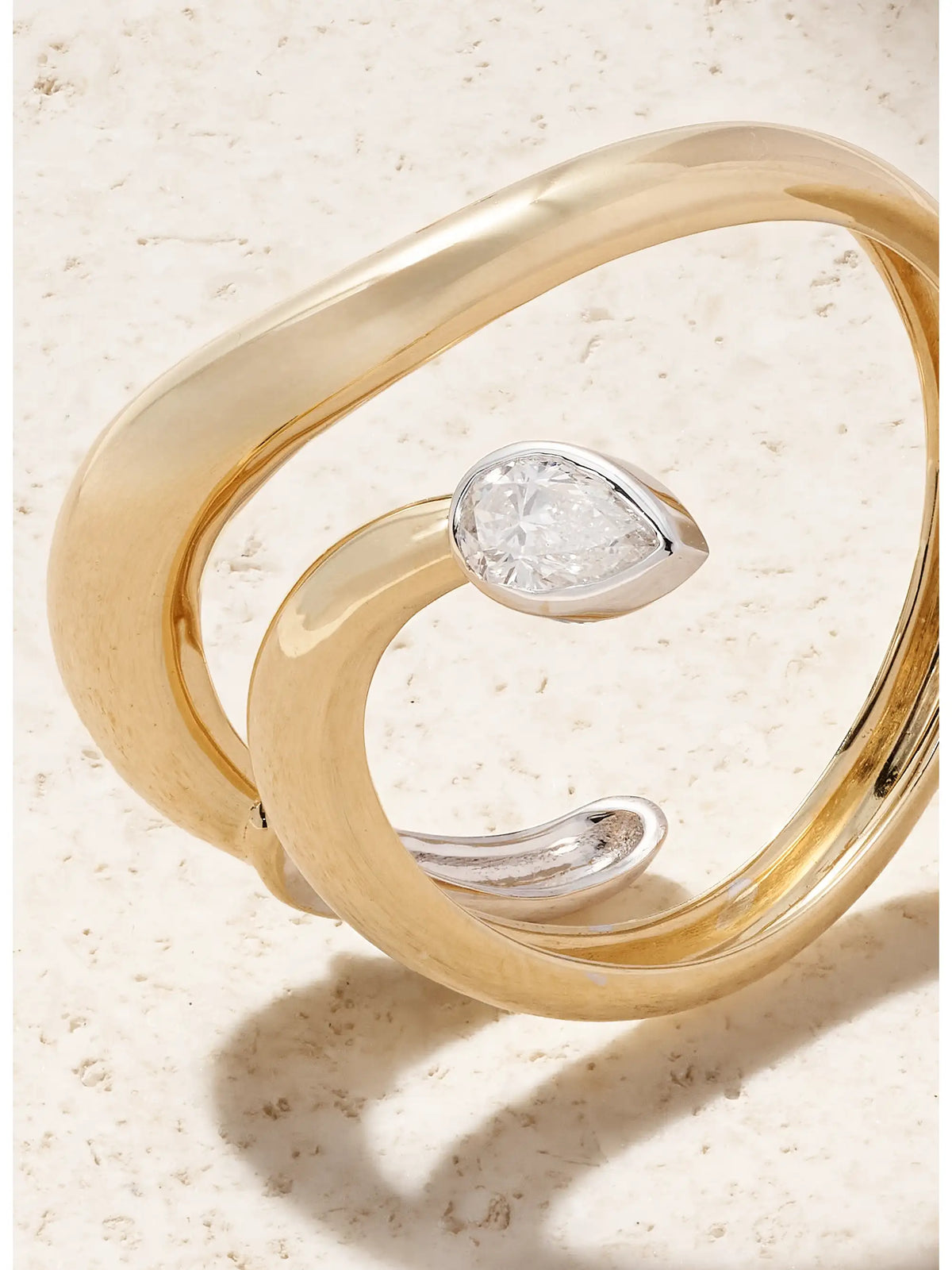 Boa Small 18-karat Gold Diamond Ring