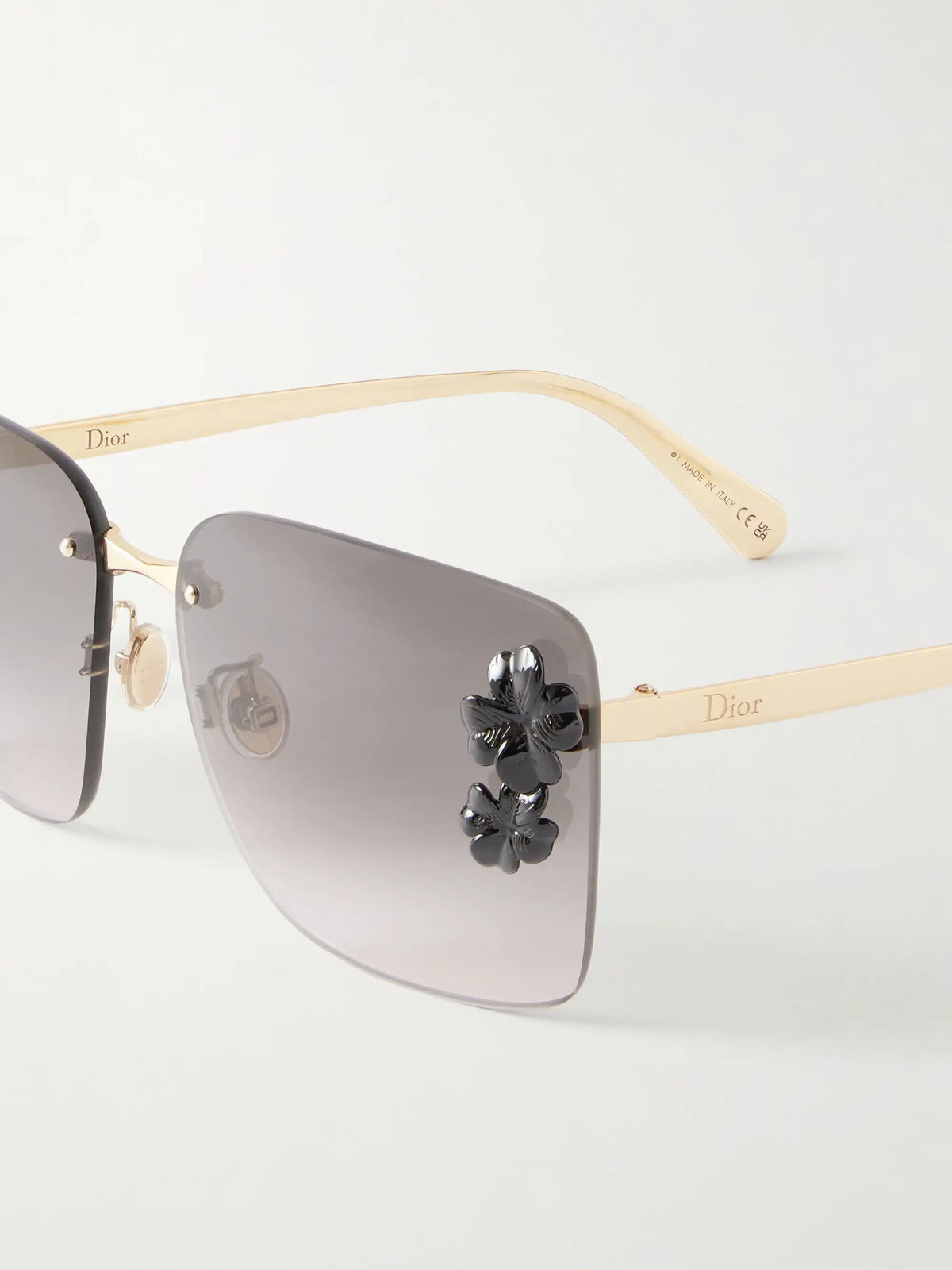 Eyewear Dior Clover S2u Square-frame Gold-tone Sunglasses
