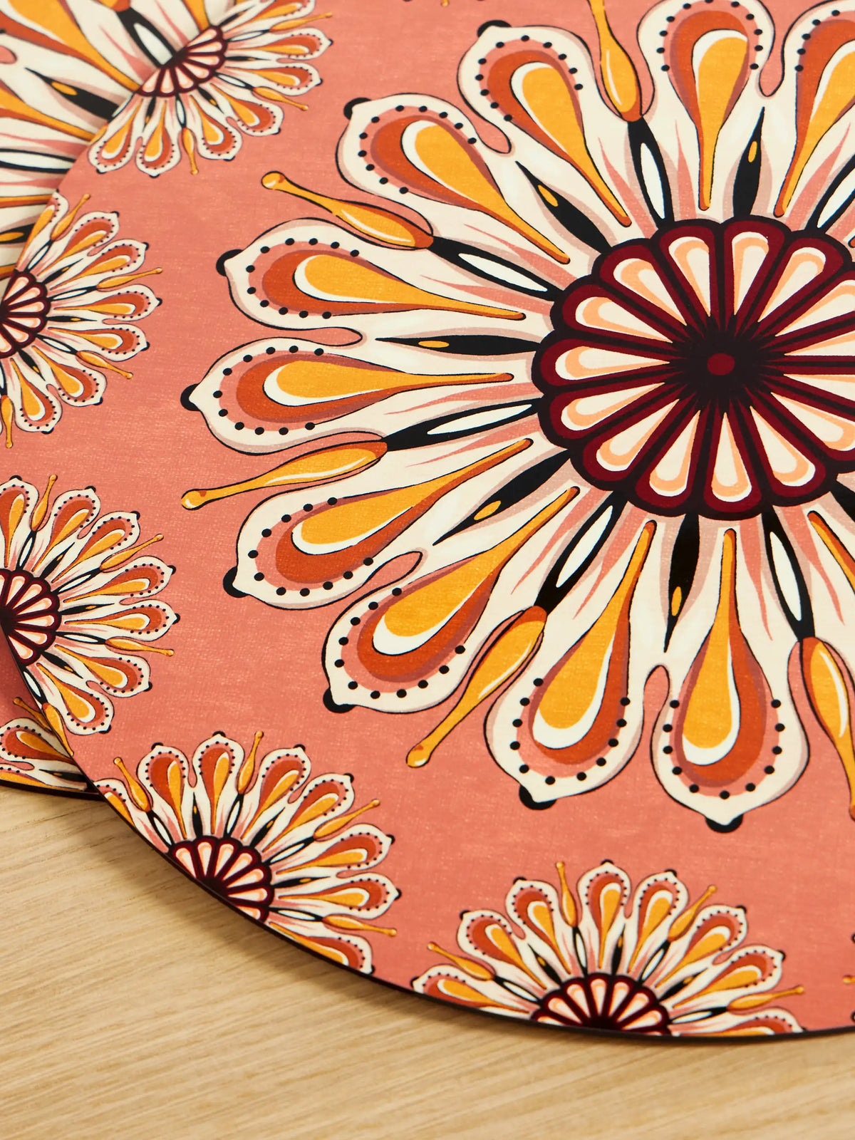 Set Of Two Wood Placemats