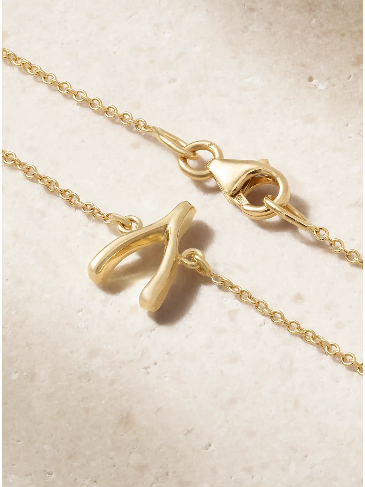 Mini Wishbone 18-karat Gold Bracelet