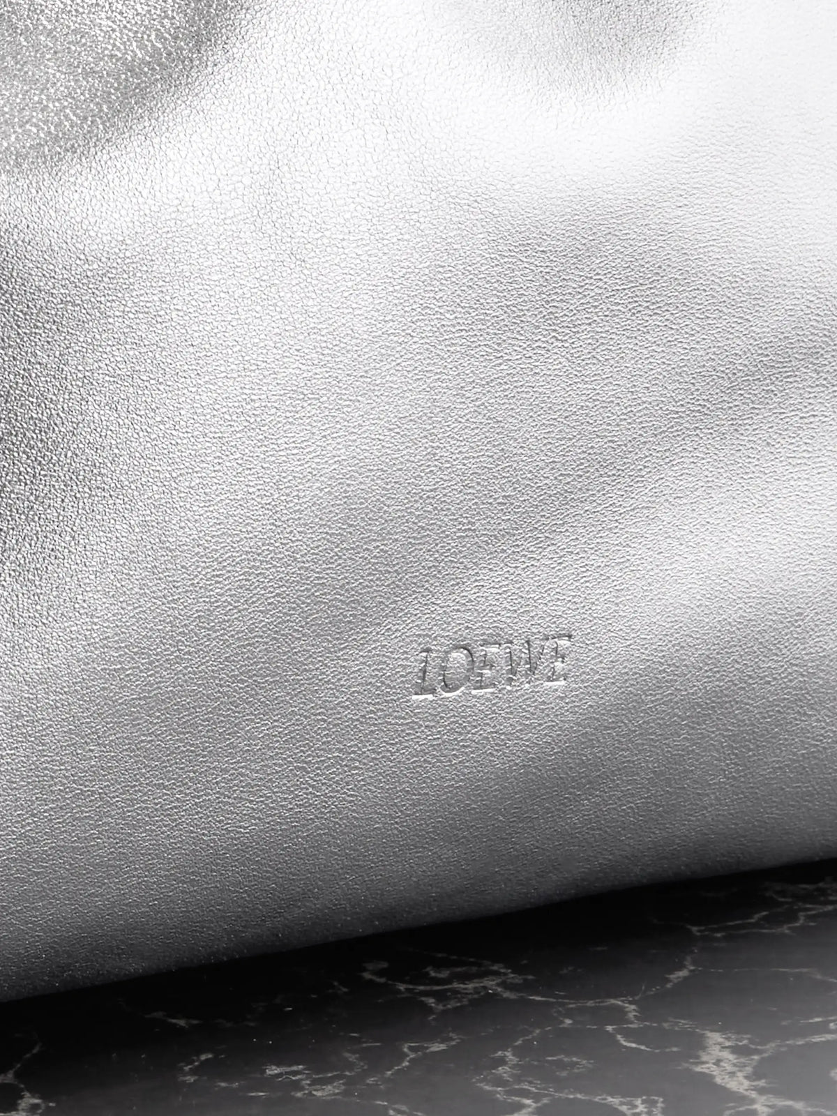 Flamenco Metallic Leather Clutch