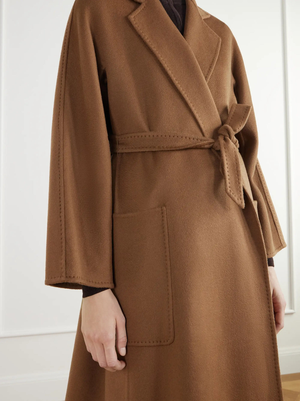 Max Mara Trenna Belted Cashmere-flannel Coat