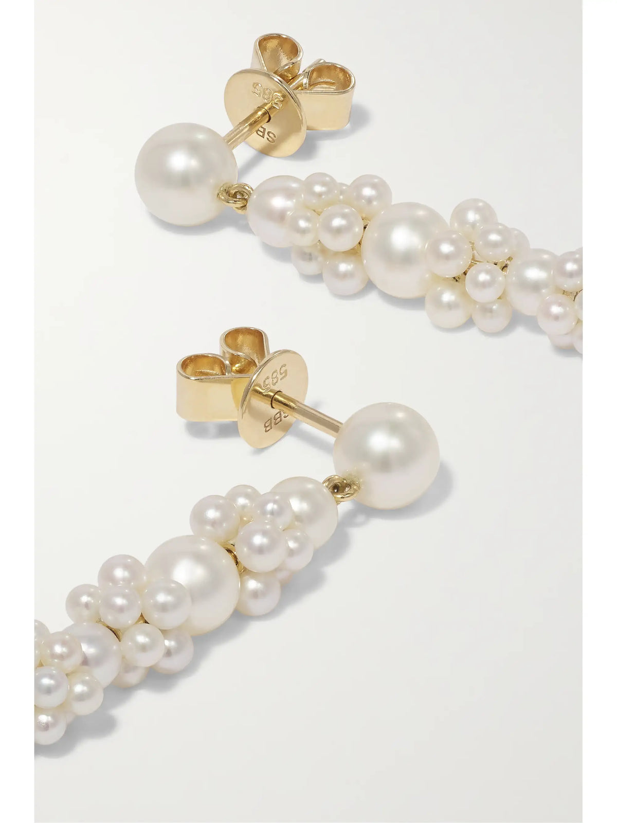 Grand Escalier De La Reine 14-karat Gold Pearl Earrings