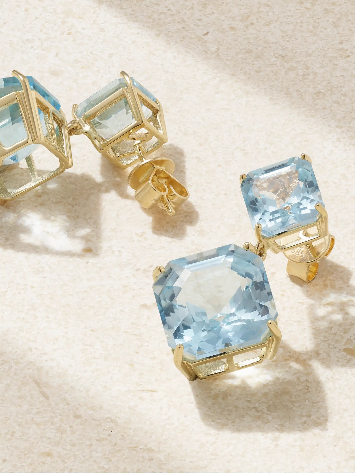 14-karat Gold Topaz Earrings