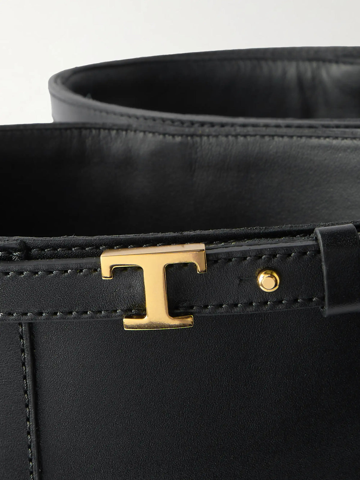 Gomma Embellished Leather Knee Boots