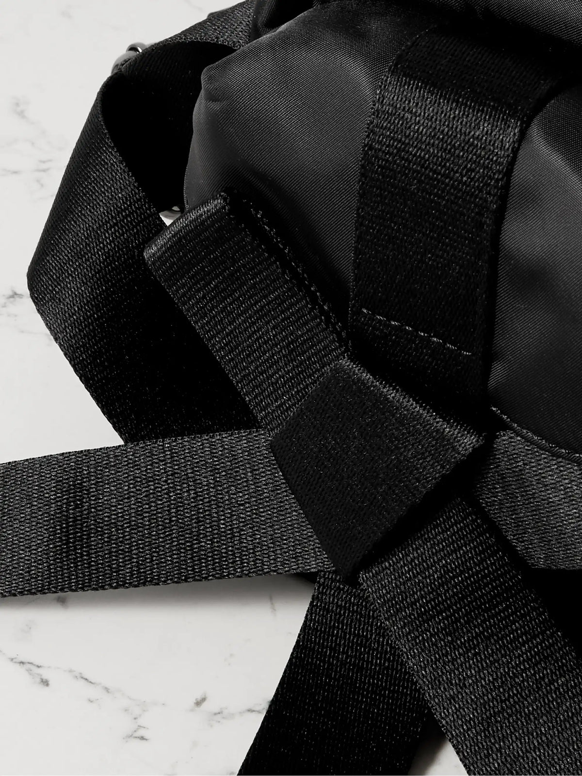 Bow And Pearl-like Embellished Shell Belt Bag