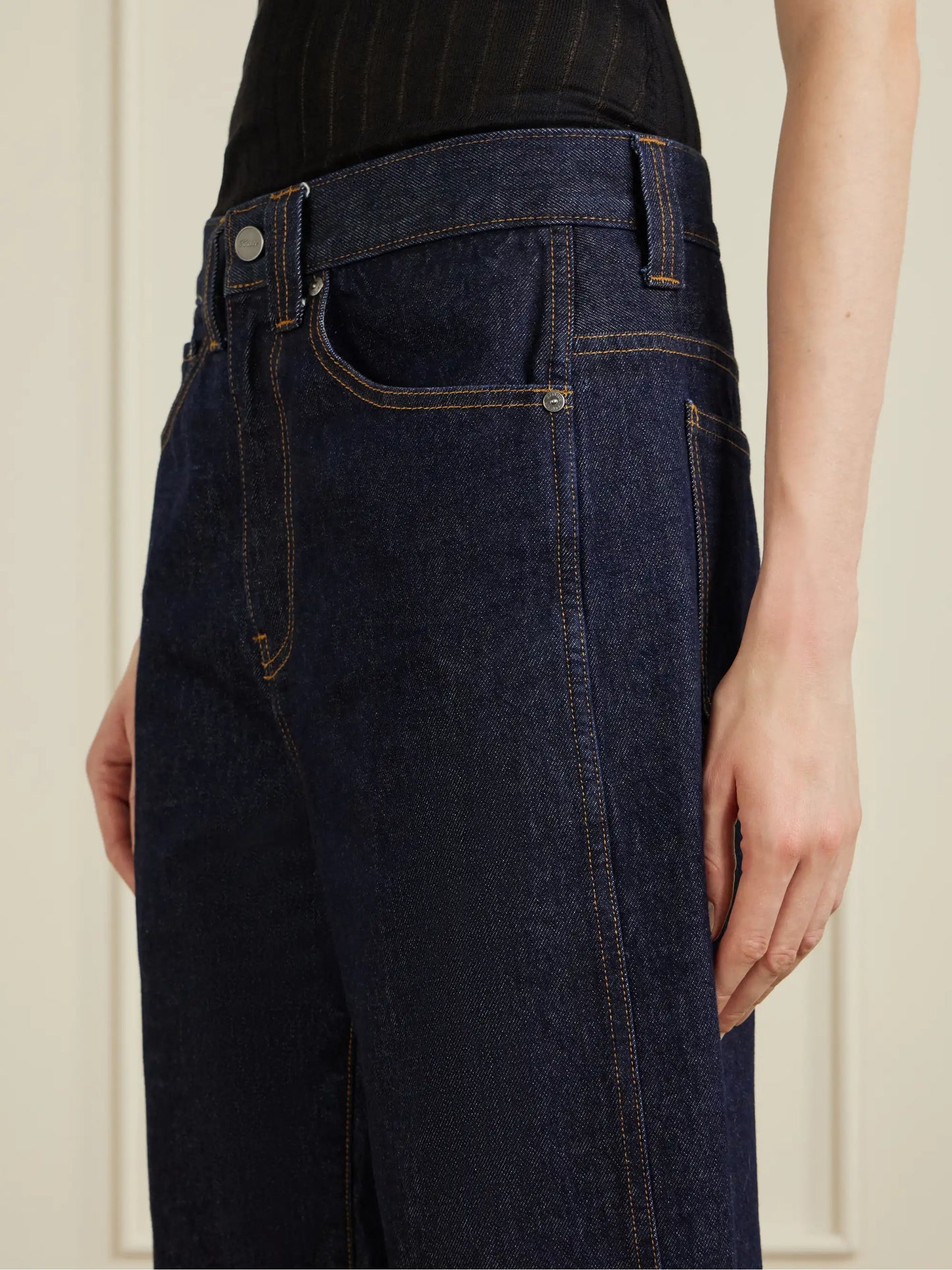 Boyle Cropped Low-rise Jeans