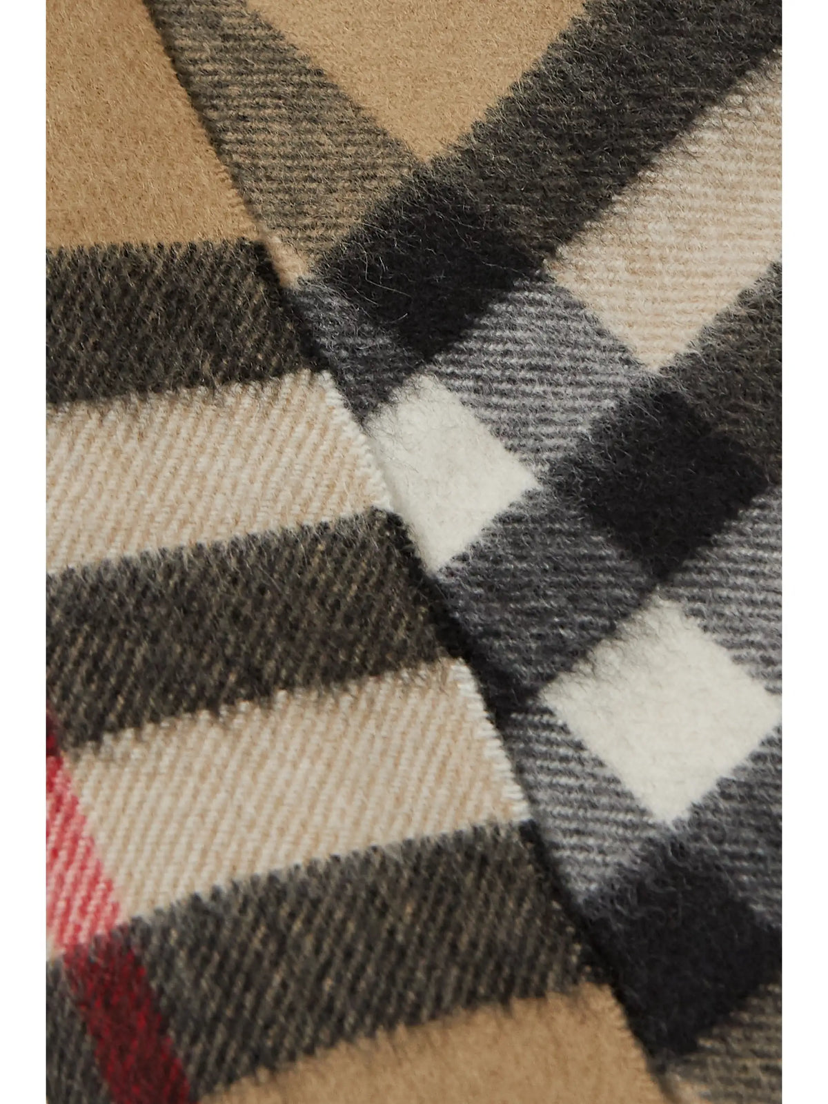+ Net Sustain Fringed Checked Cashmere Scarf