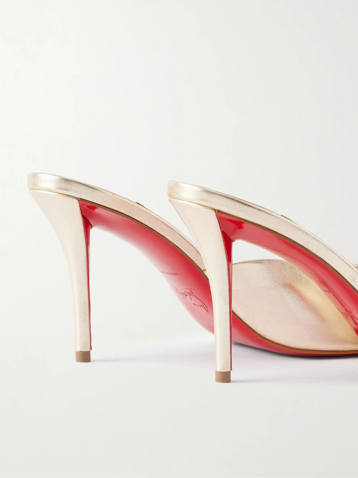Miss Z 80 Metallic Leather Mules