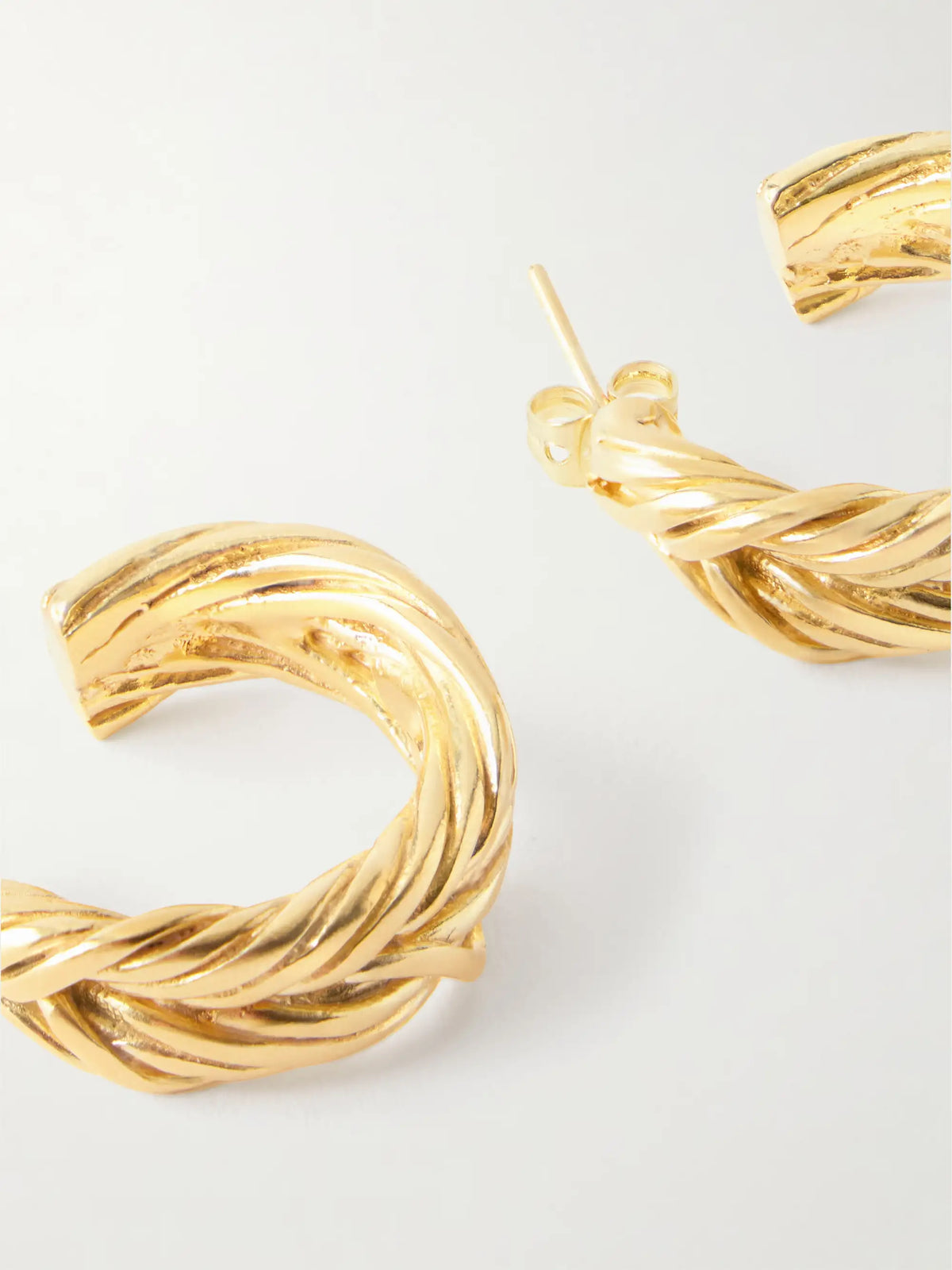 Thread Gold-plated Earrings