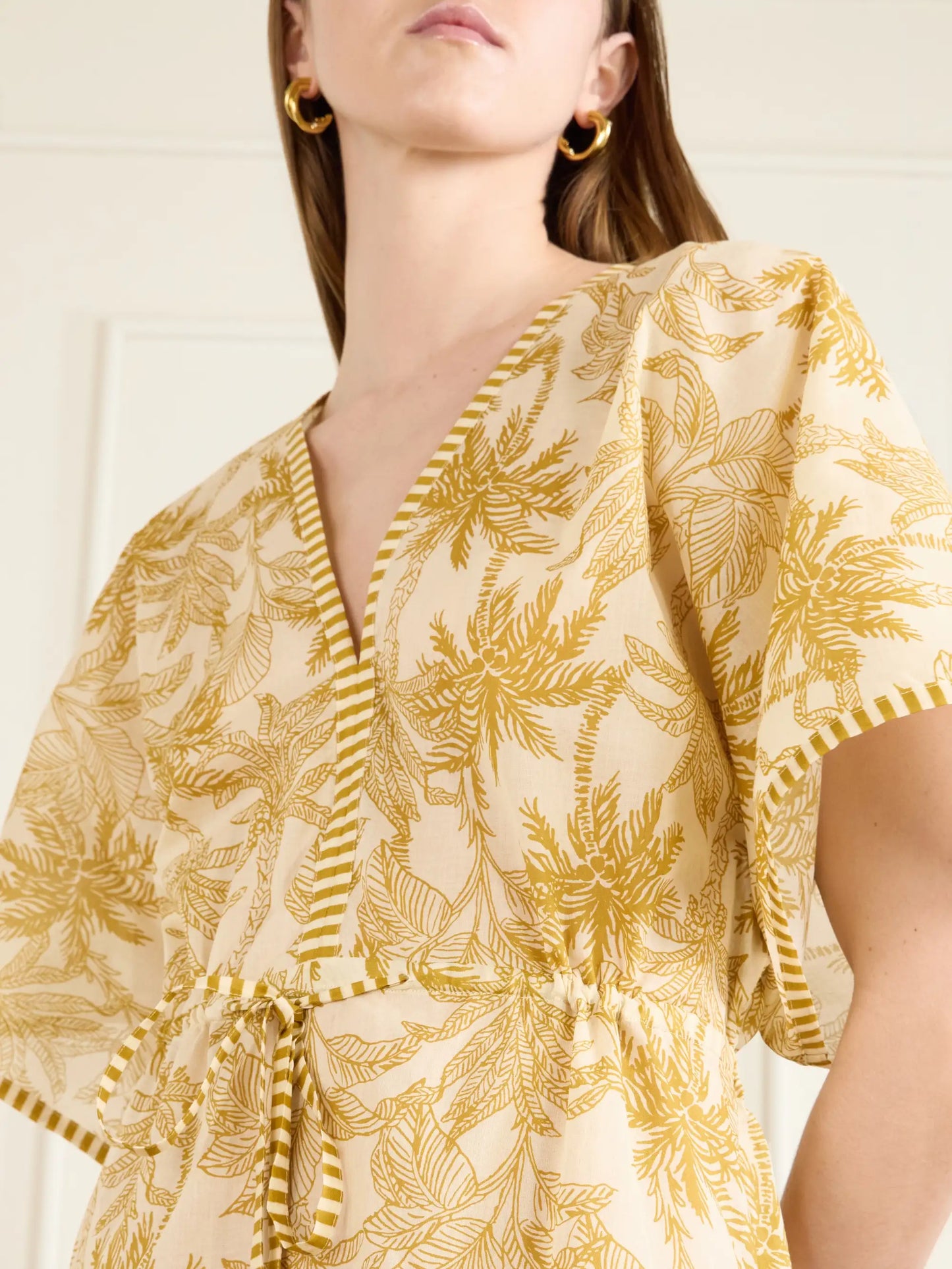 Péninsule Printed Cotton-voile Mini Dress