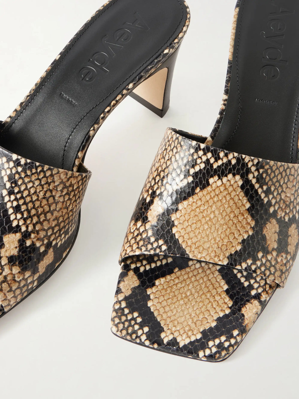 Jessie Snake-effect Leather Sandals