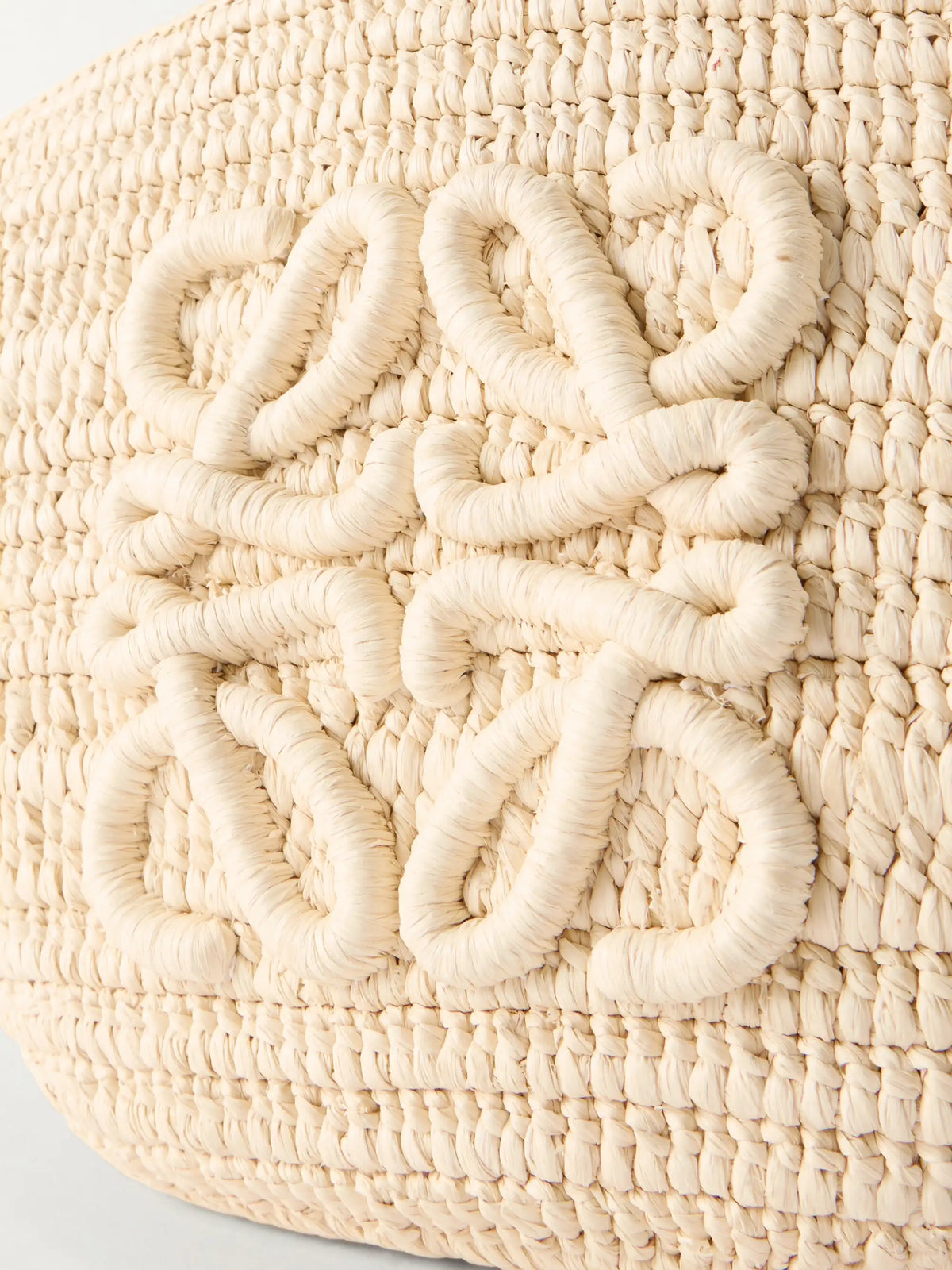 + Paula's Ibiza Eclipse Leather-trimmed Raffia Shoulder Bag