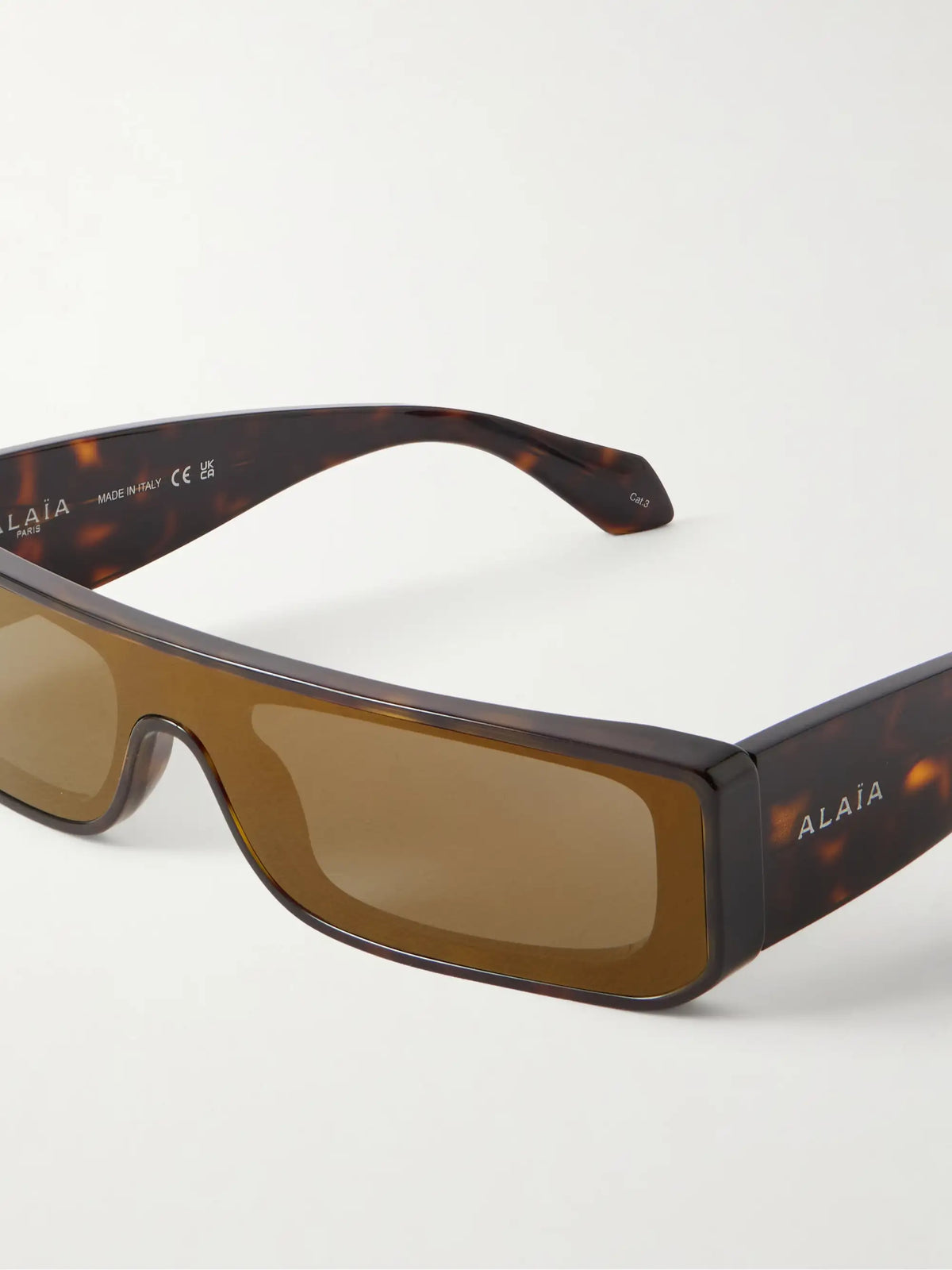Alaïa Square-frame Tortoiseshell Recycled-acetate Sunglasses
