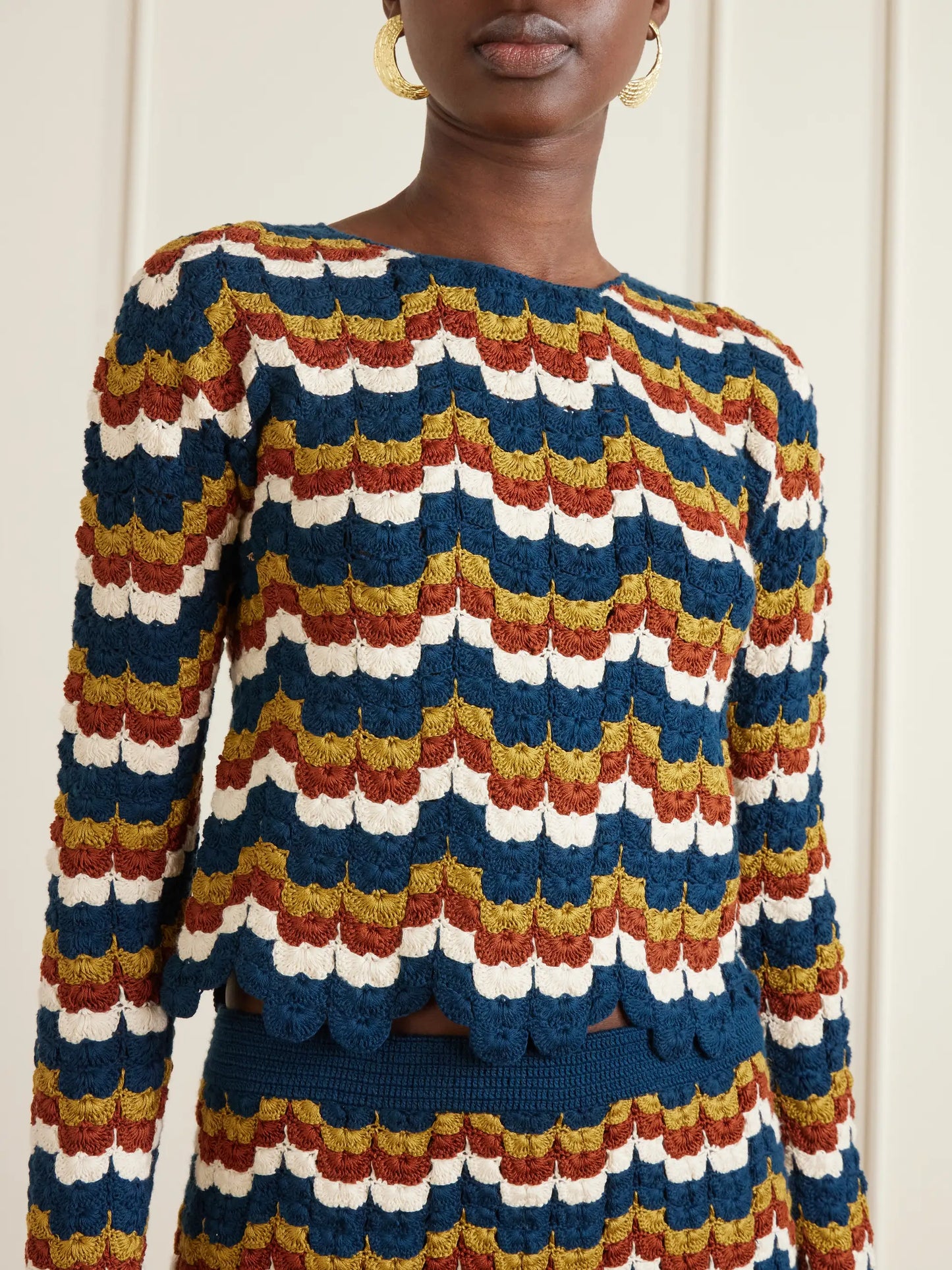 Lucero Crocheted Cotton Blouse