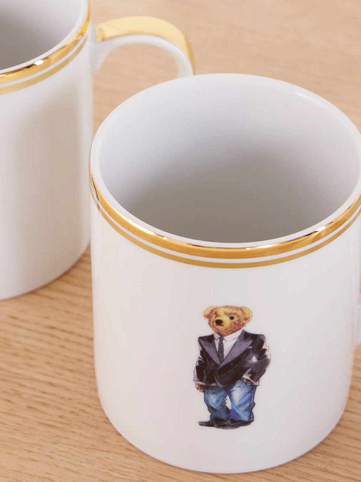 Wilshire Polo Bear 4-piece Porcelain Mugs