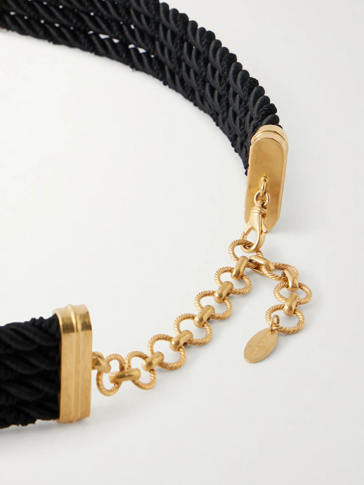 Zinnia Gold-plated, Enamel And Woven Cord Belt