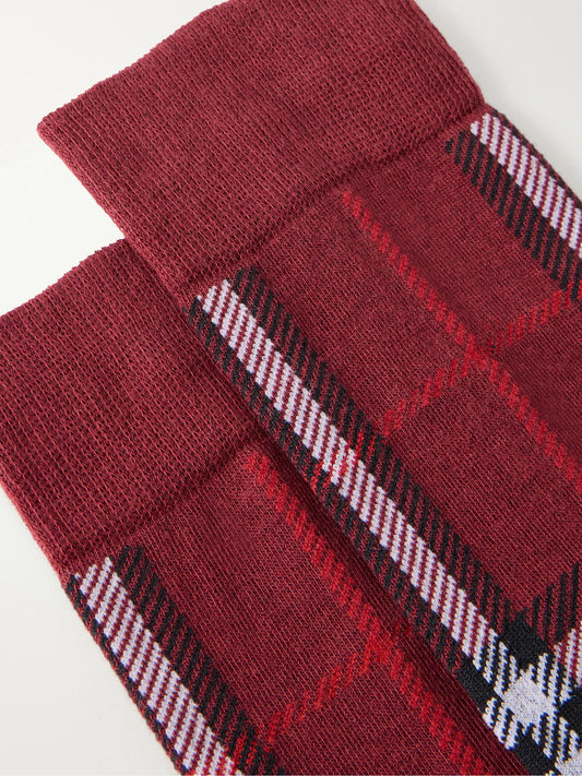 Burberry Check Cotton-blend Socks