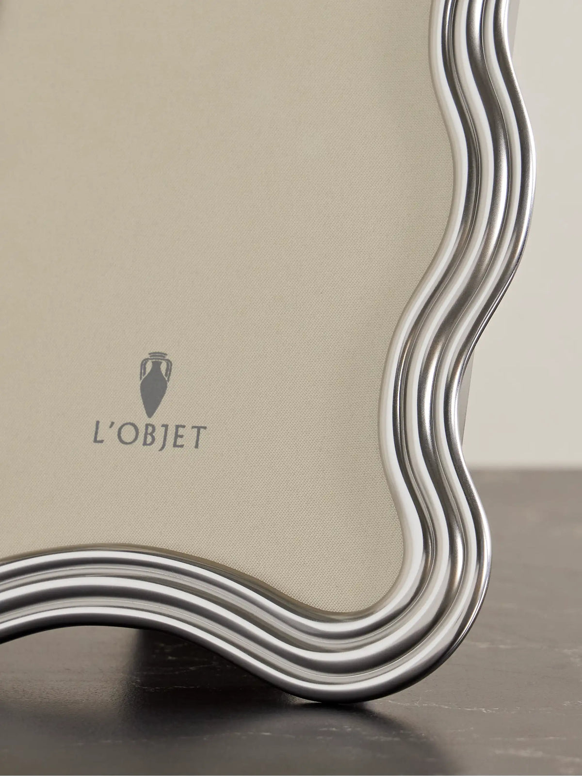 Ripple Platinum-plated 4x6 Picture Frame