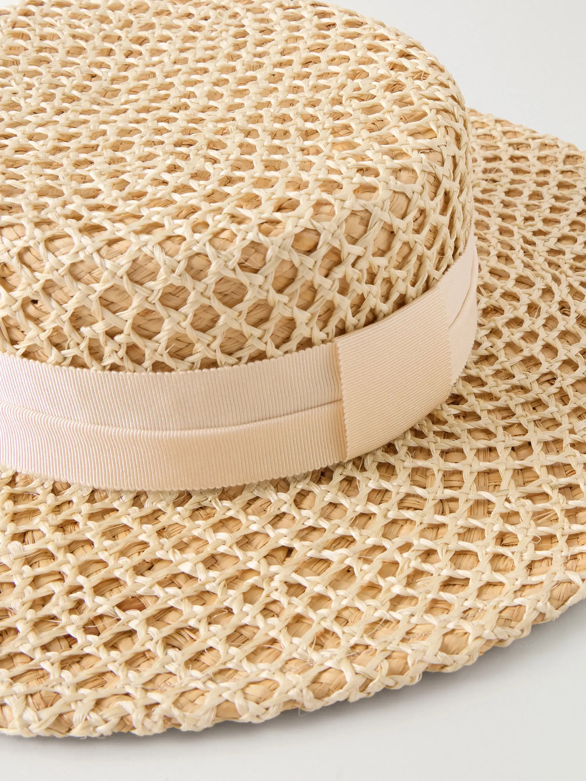 Marion Grosgrain-trimmed Raffia Sunhat