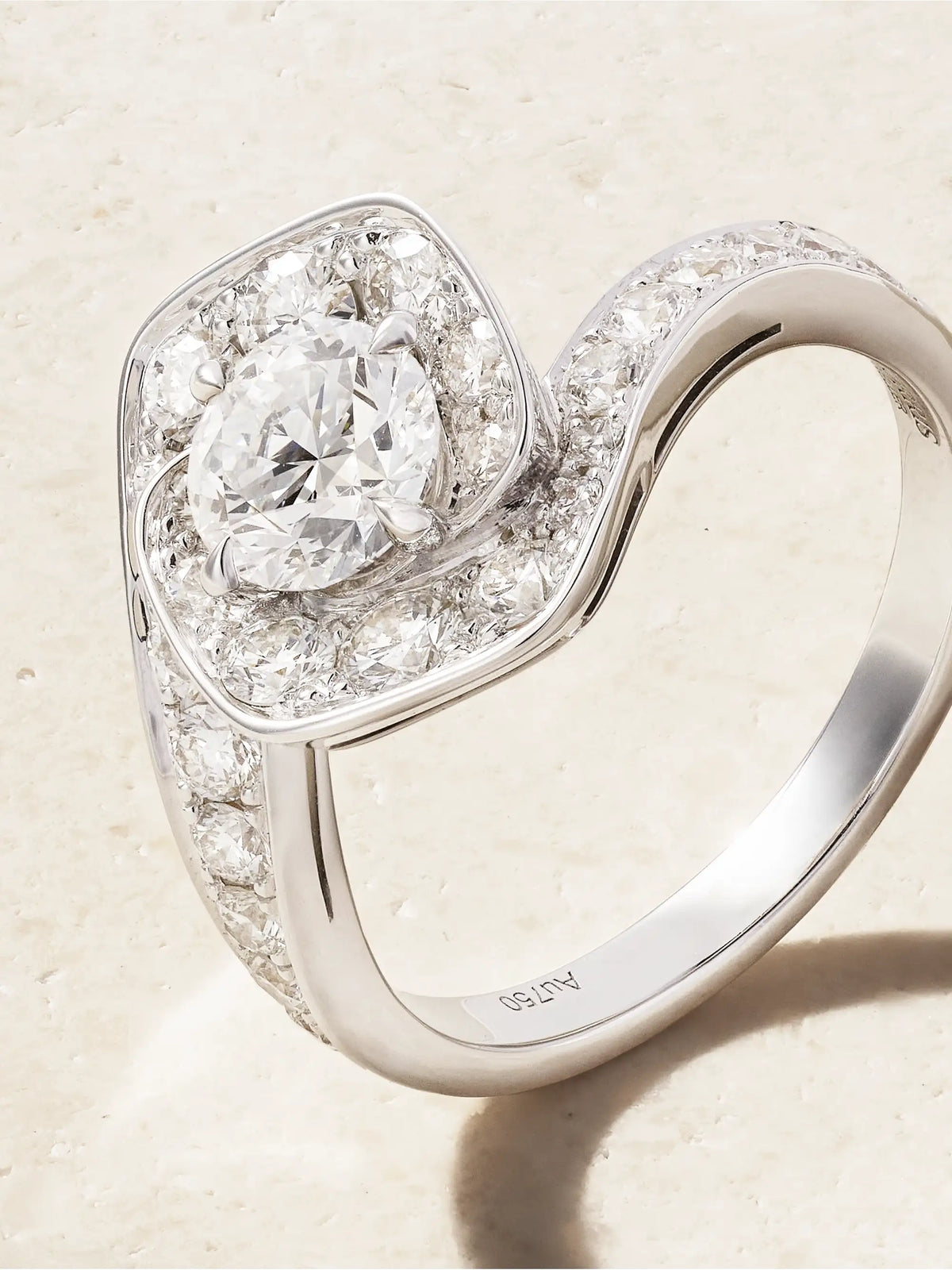 Frozen Kiss 18-karat White Gold Diamond Ring