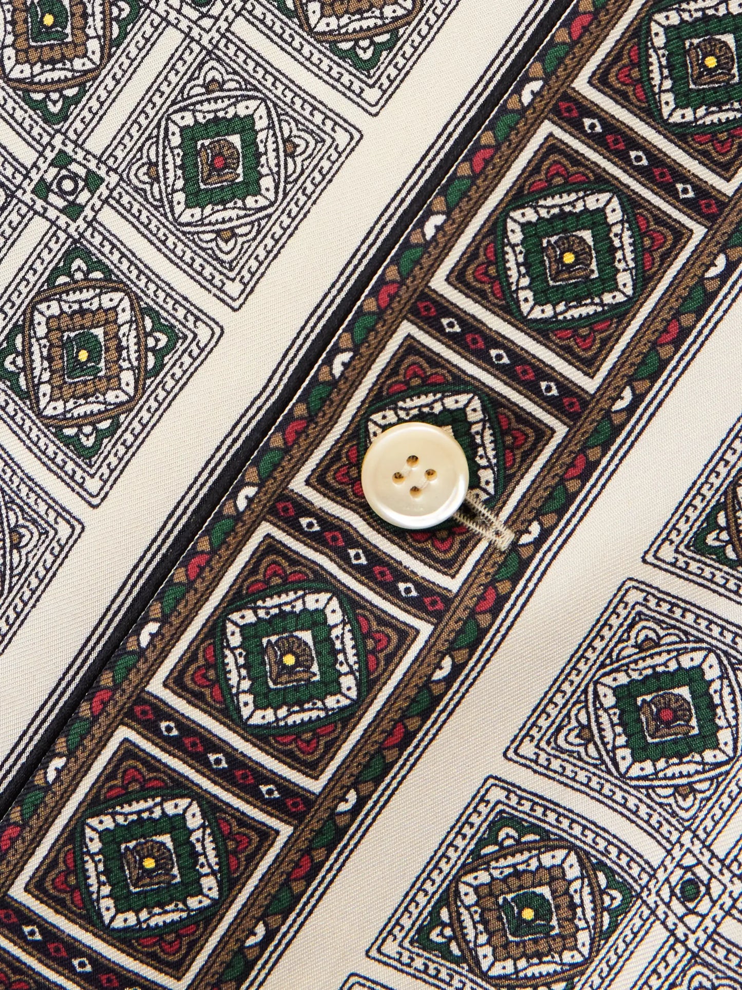 Lian Printed Silk-twill Shirt