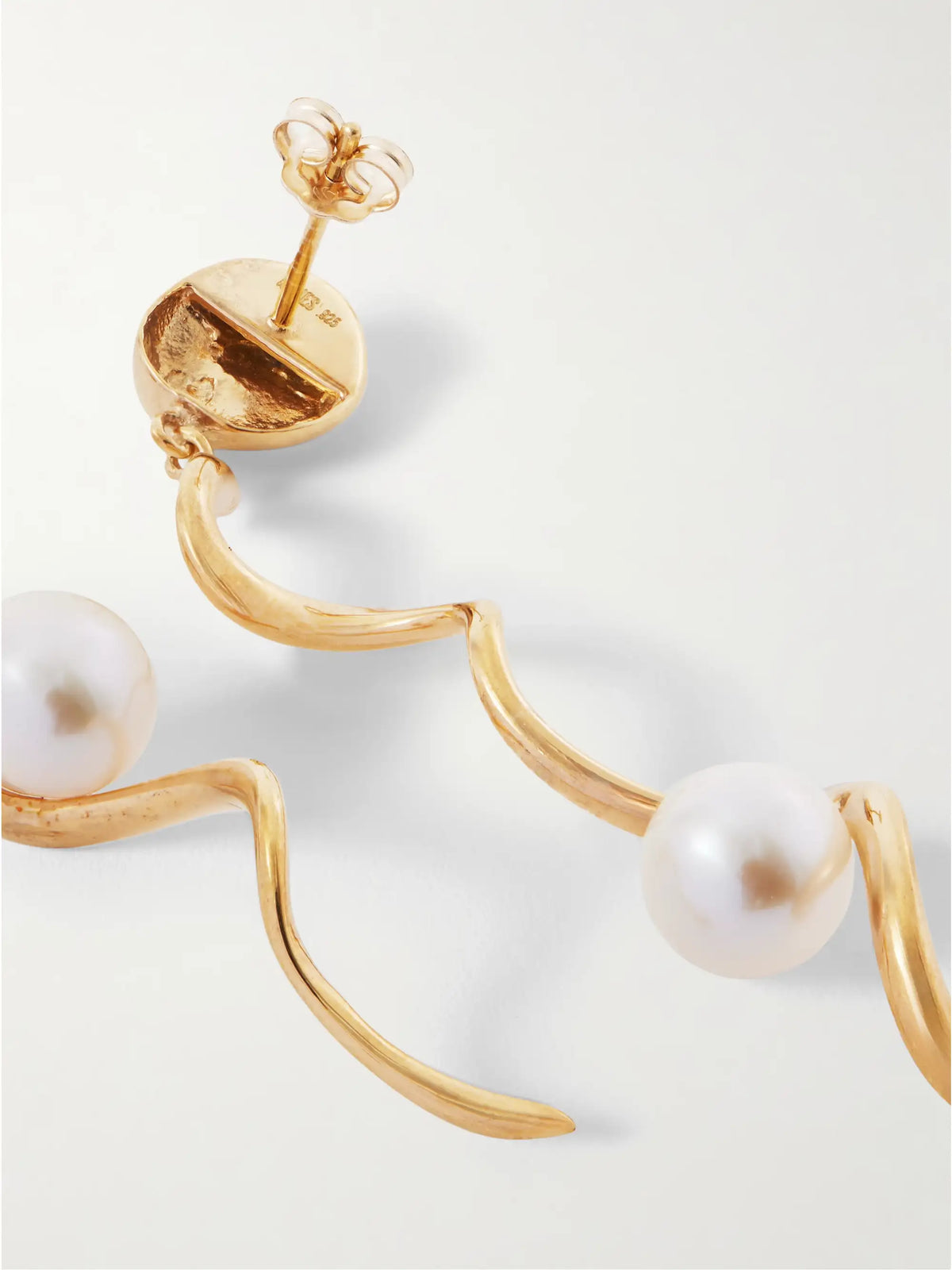 Teneille Recycled Gold Vermeil Pearl Earrings