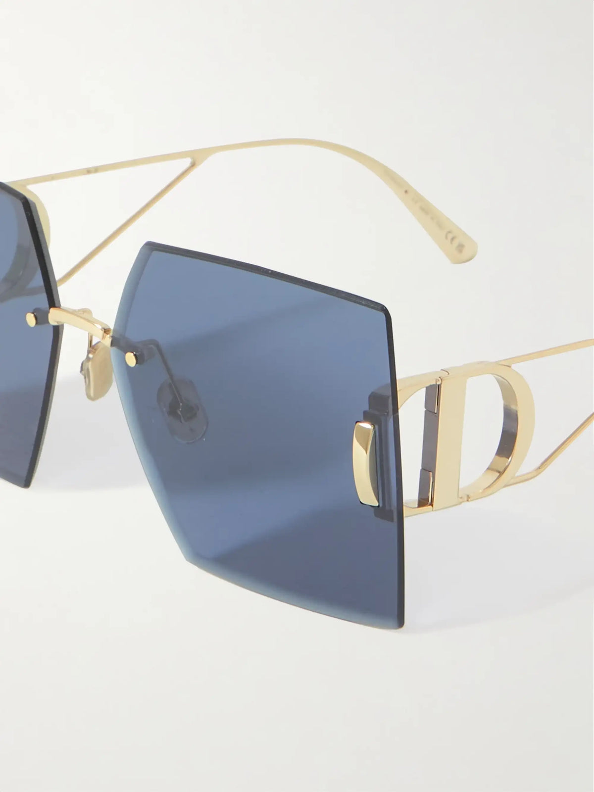 30montaigne S7u Square-frame Gold-tone Sunglasses