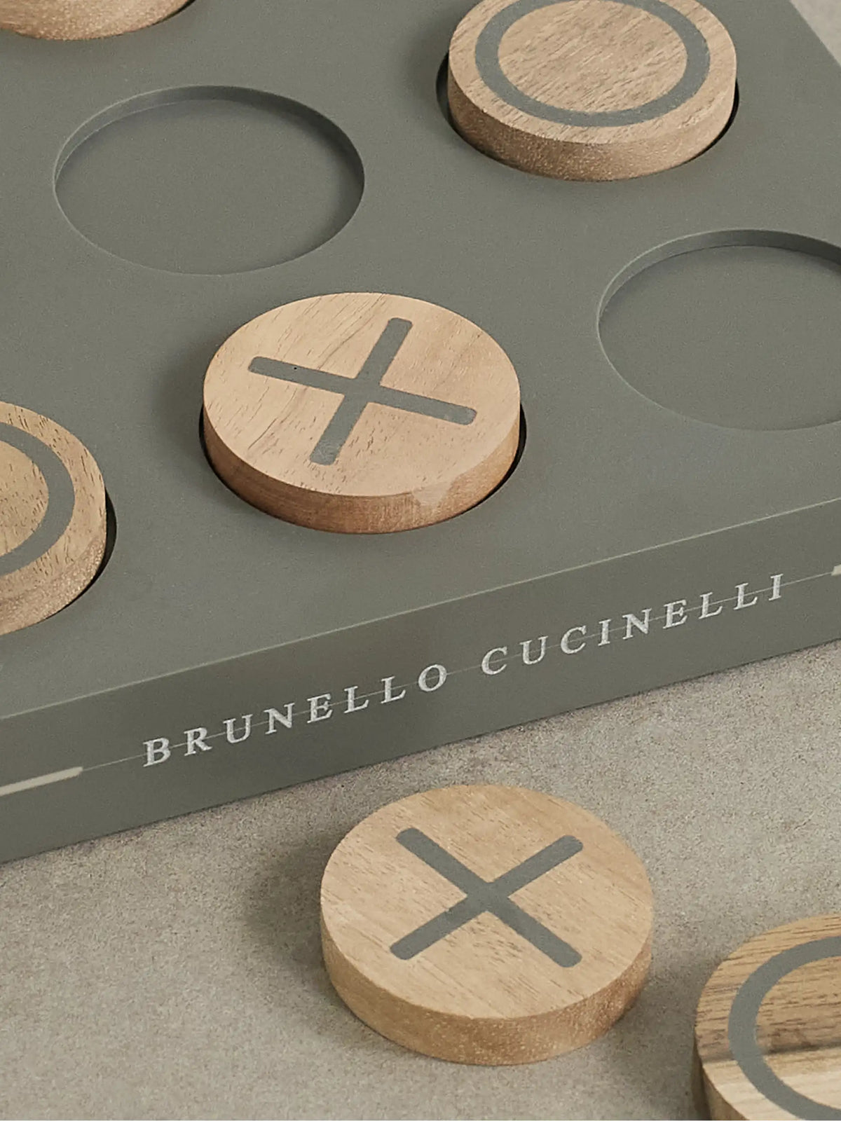 Walnut Wood And Krion Noughts And Crosses Set