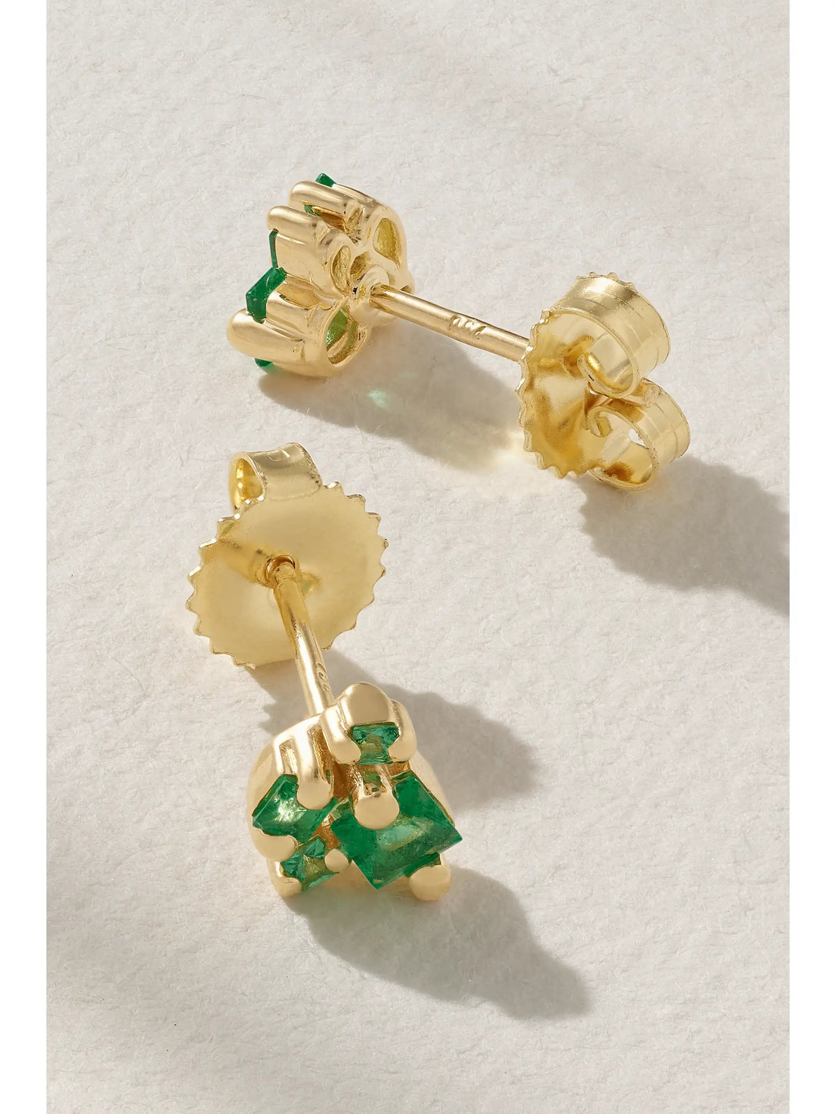 18-karat Gold Emerald Earrings