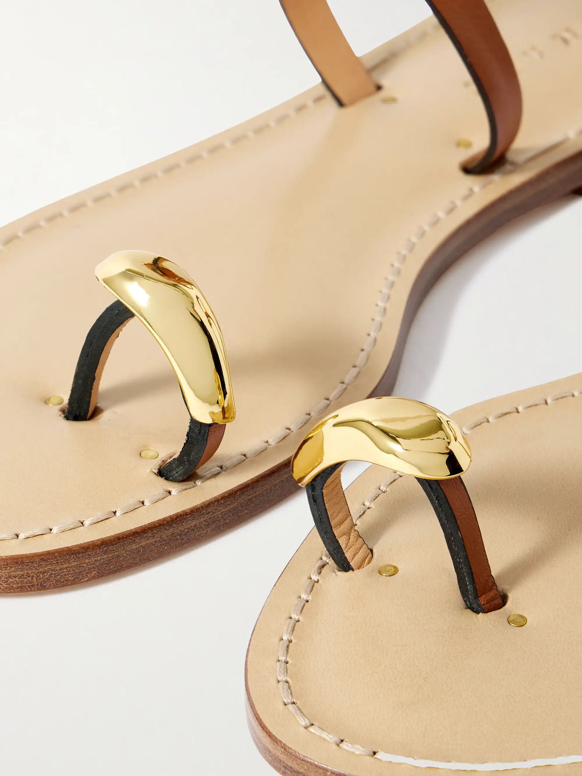 The Kigali Embellished Leather Sandals