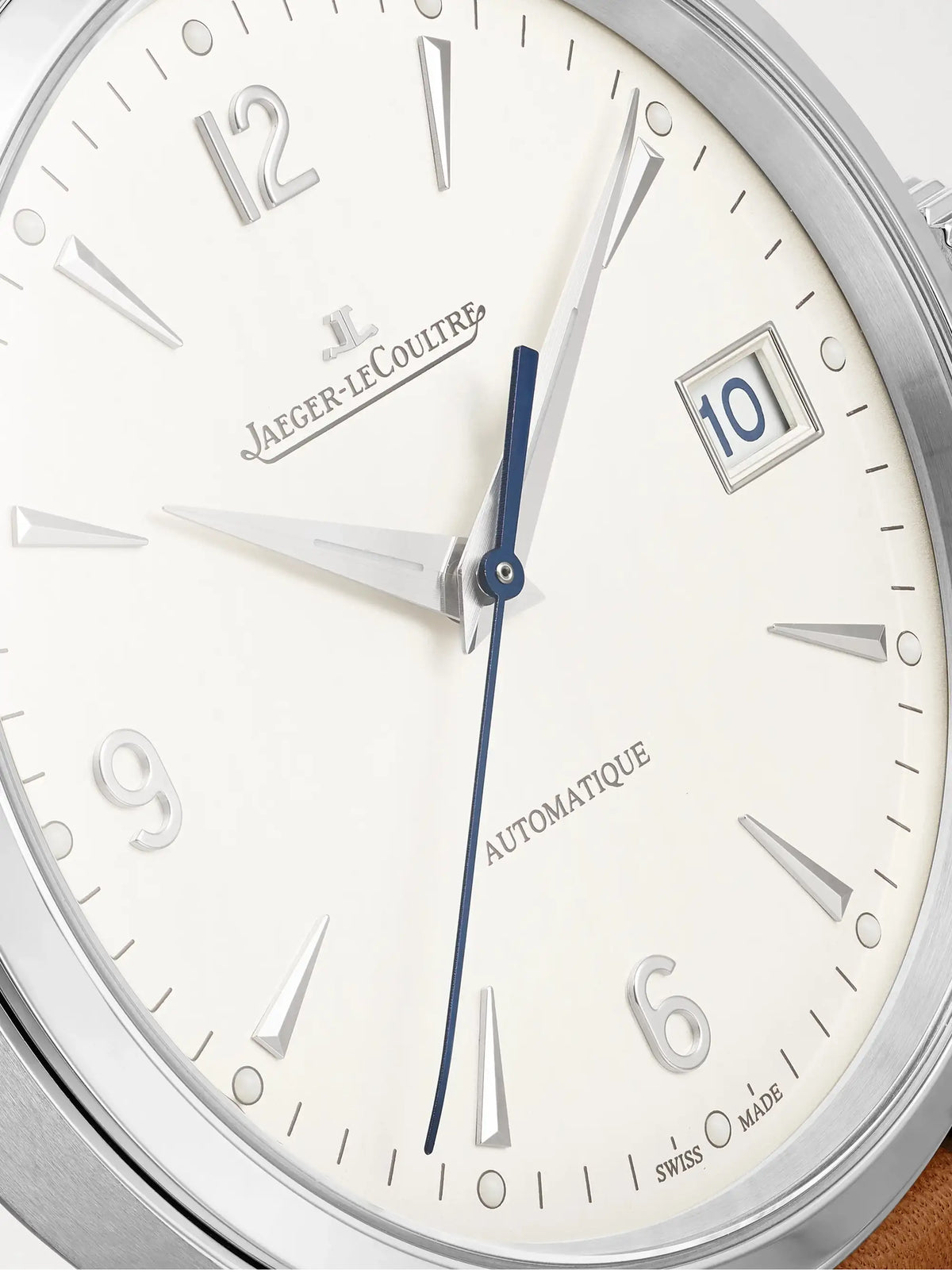 Master Control Date Automatic 40mm Stainless Steel And Leather Watch