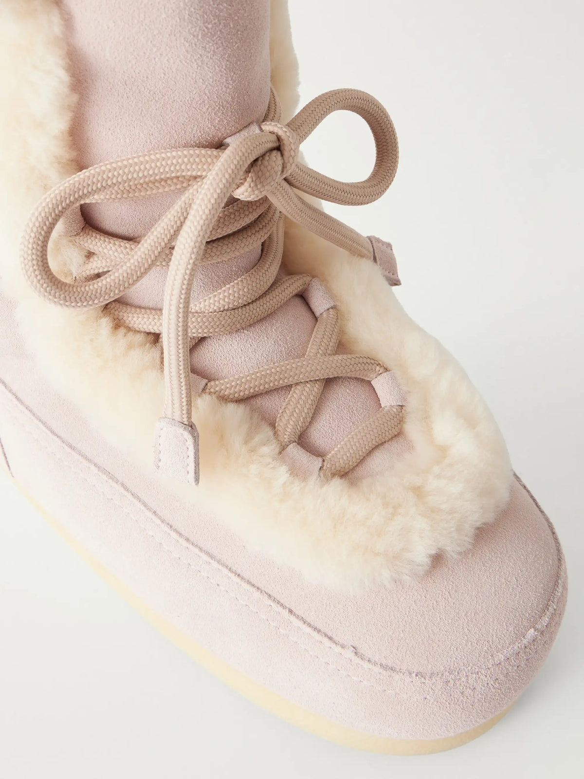 Moon Boot Evx Fairy Shearling-trimmed Suede Ankle Boots