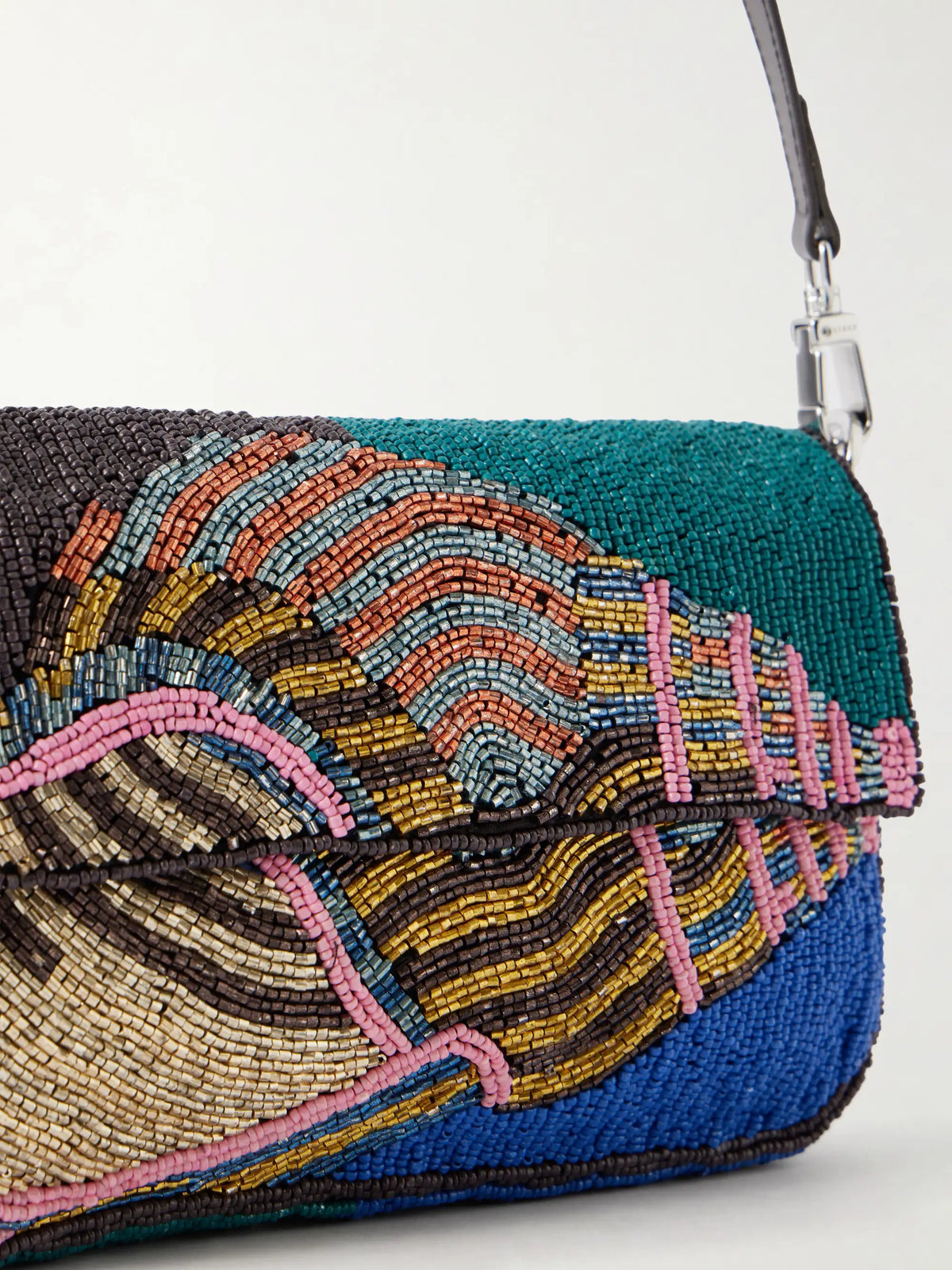 Timmy Beaded Leather Shoulder Bag