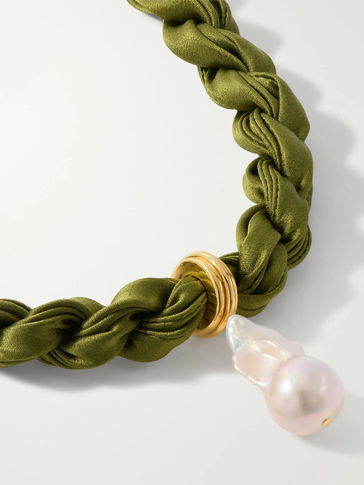 Lizzie Fortunato Gold-plated Pearl Silk Necklace