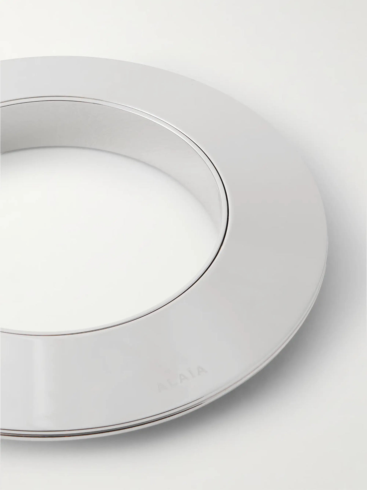 Blade Silver-tone Bangle