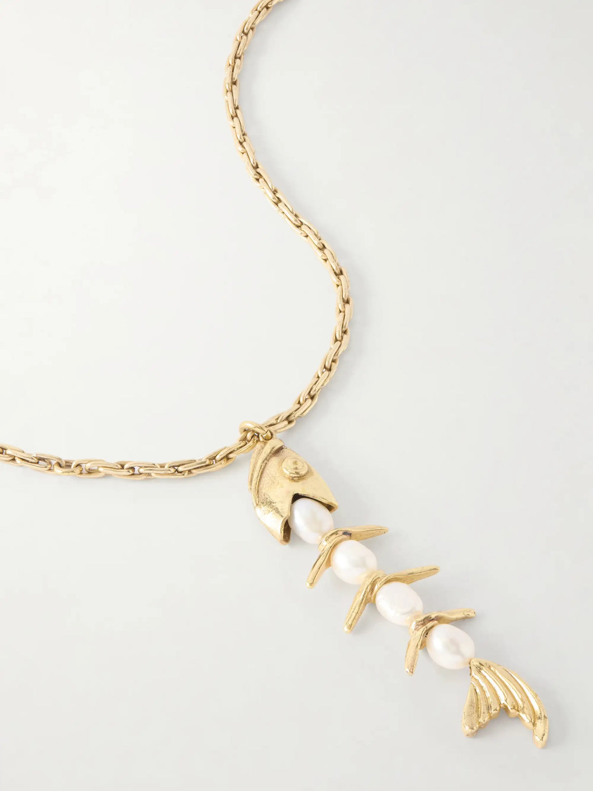 Calypso Gold-tone And Pearl Necklace