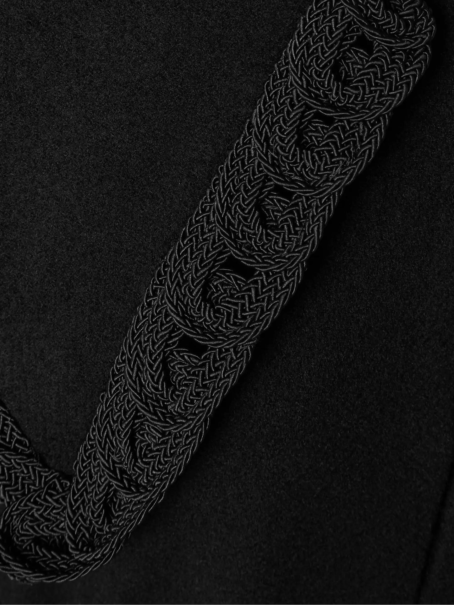 Dover Belted Embroidered Wool Coat