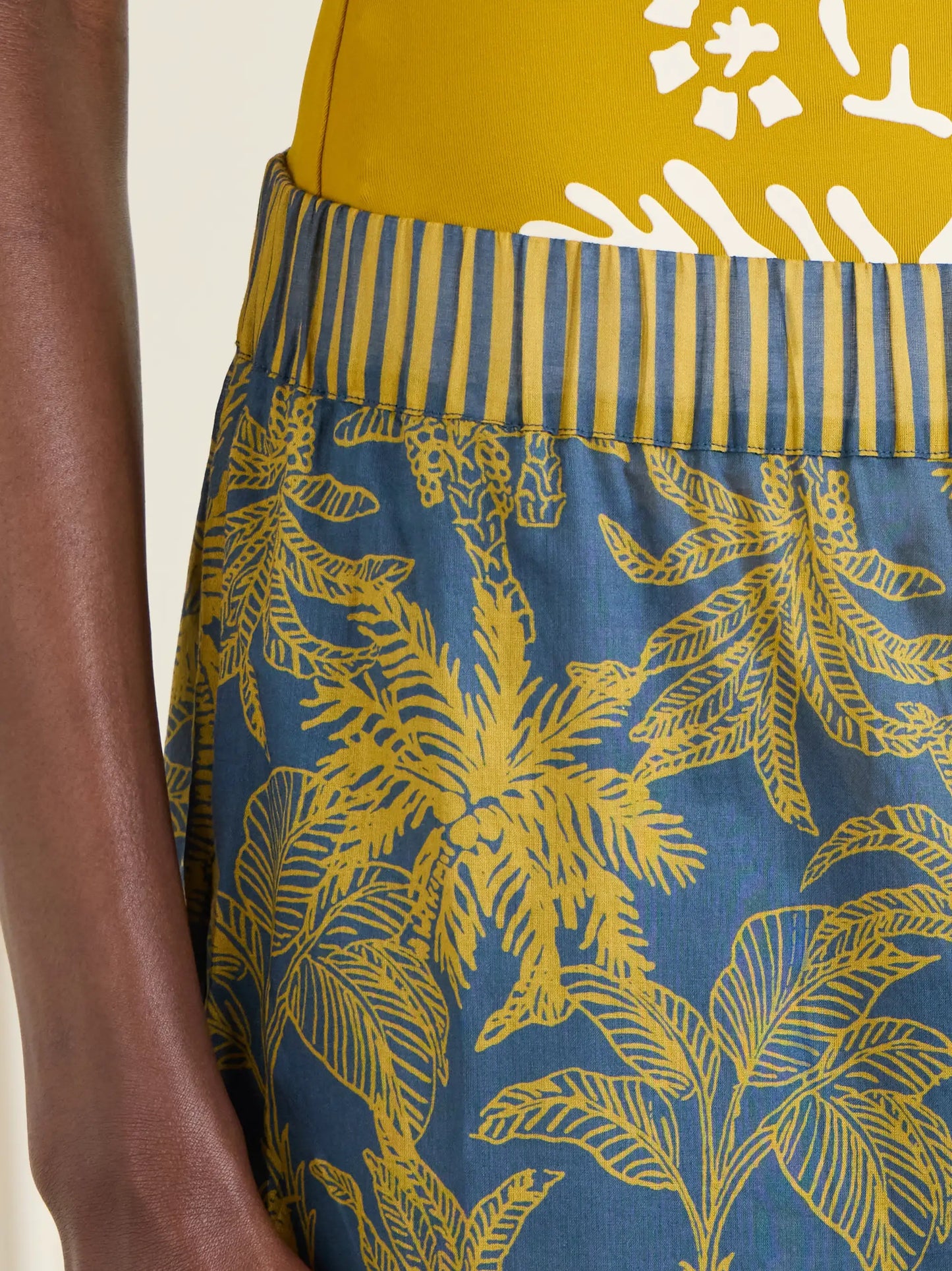 Itinerant Printed Cotton-voile Straight-leg Pants