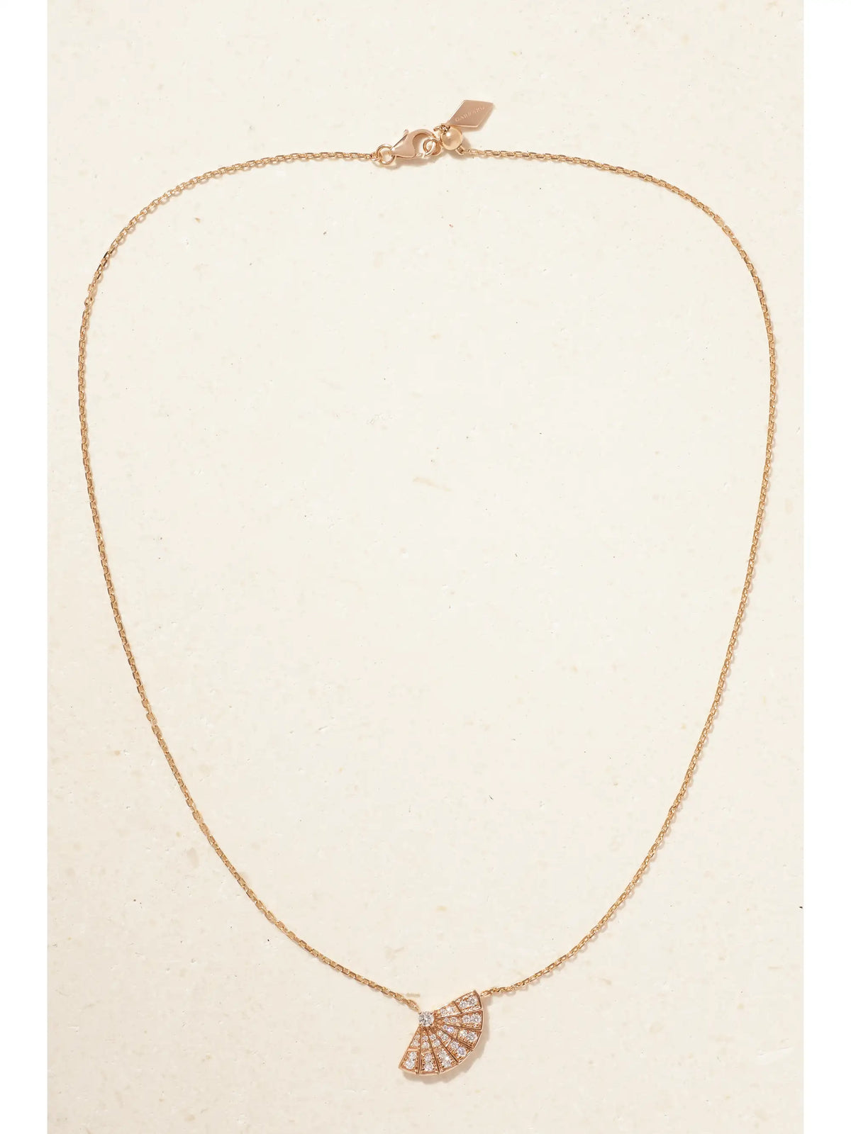 Fanfare Symphony 18-karat Rose Gold Diamond Necklace