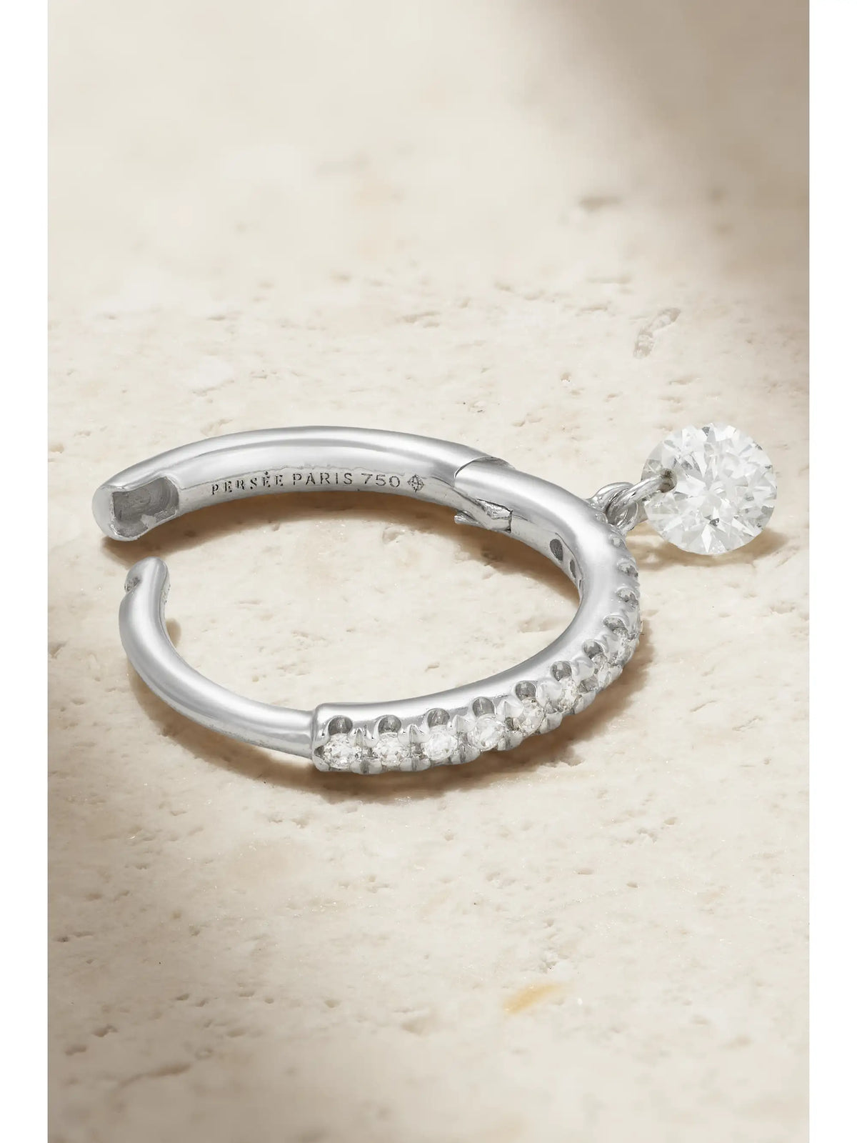 18-karat White Gold Diamond Single Earring