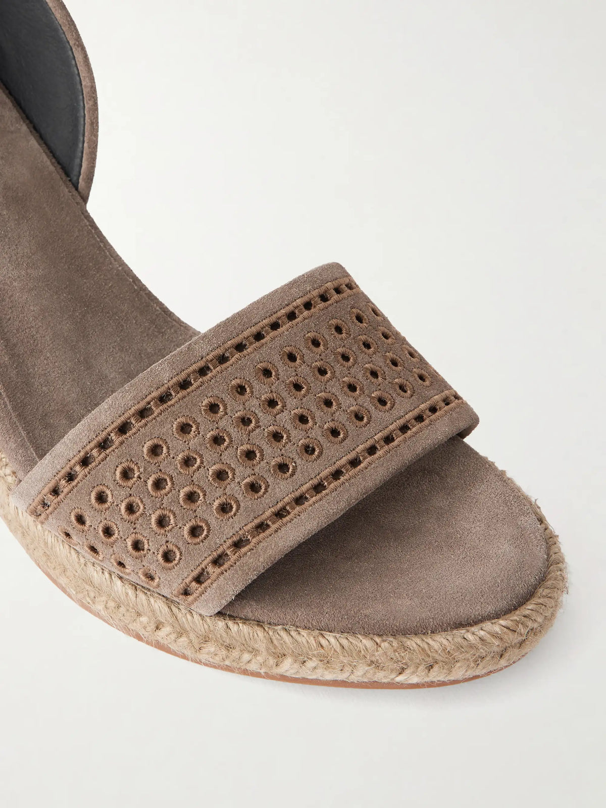 Wedge Suede Espadrille Platform Sandals