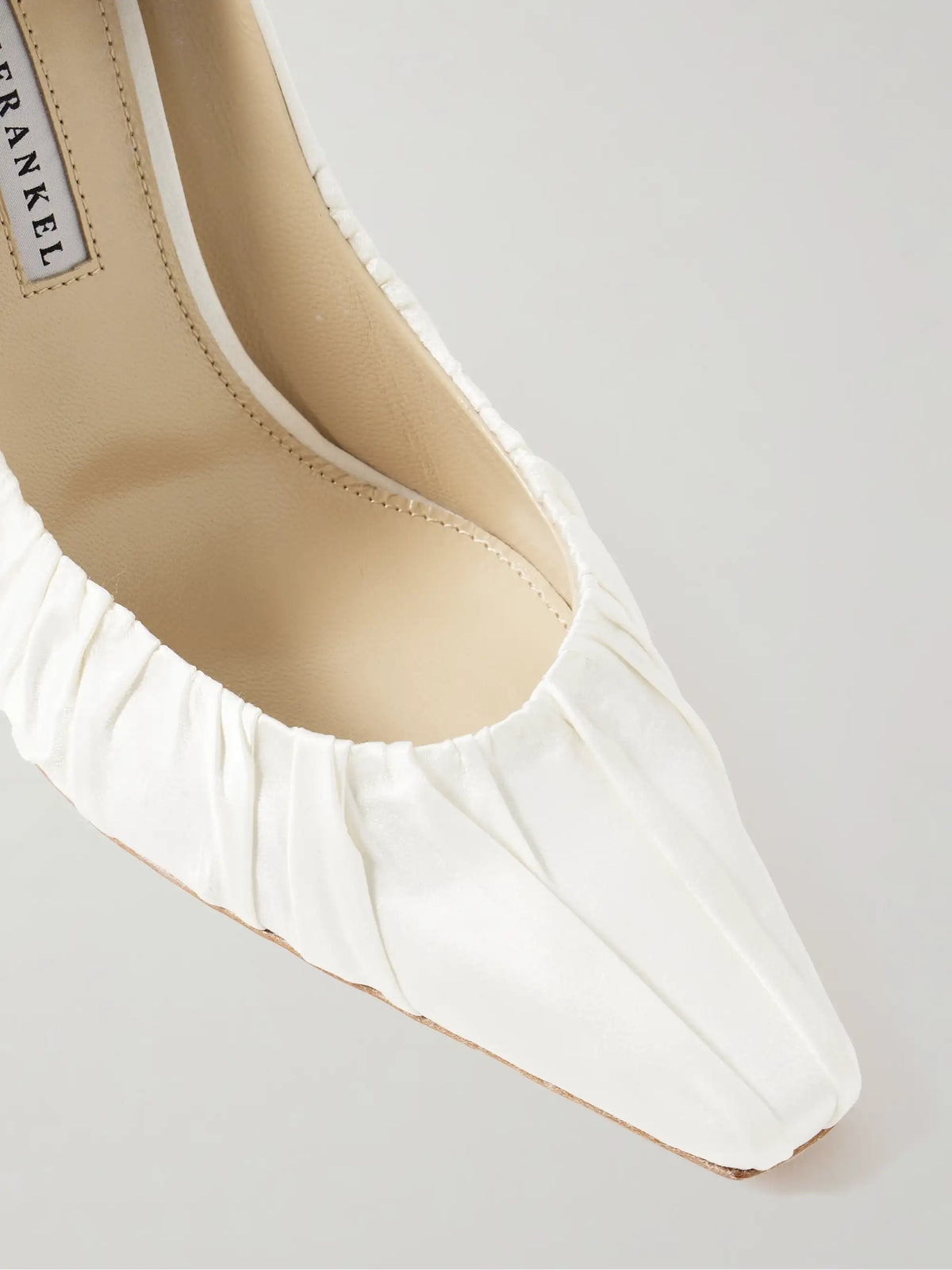 Nala Ruched Satin Pumps
