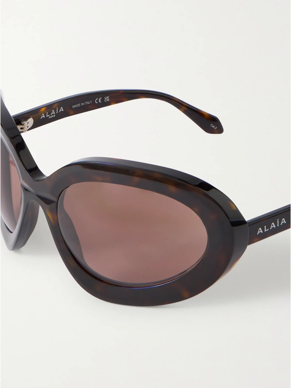 Alaïa Round-frame Tortoiseshell Acetate Sunglasses