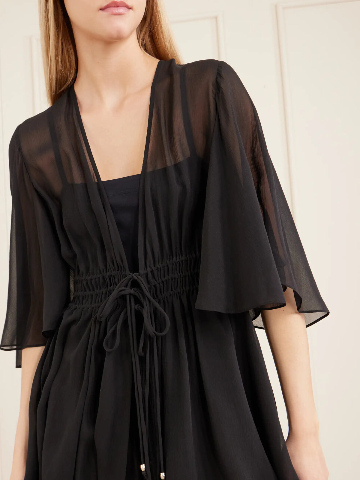 Eres Midnight Operette Shirred Muslin Blouse