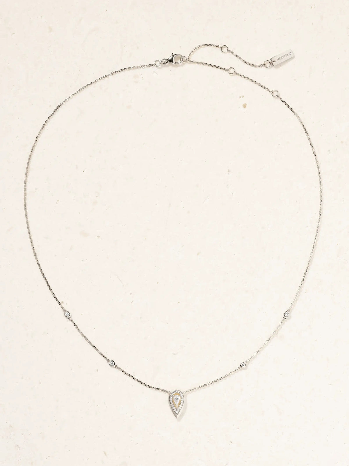 Fiery 18-karat White Gold Diamond Necklace